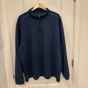 Pebble Beach Performance Quarter-Zip Pullover Size XXL Blue Golf  Casual Layer